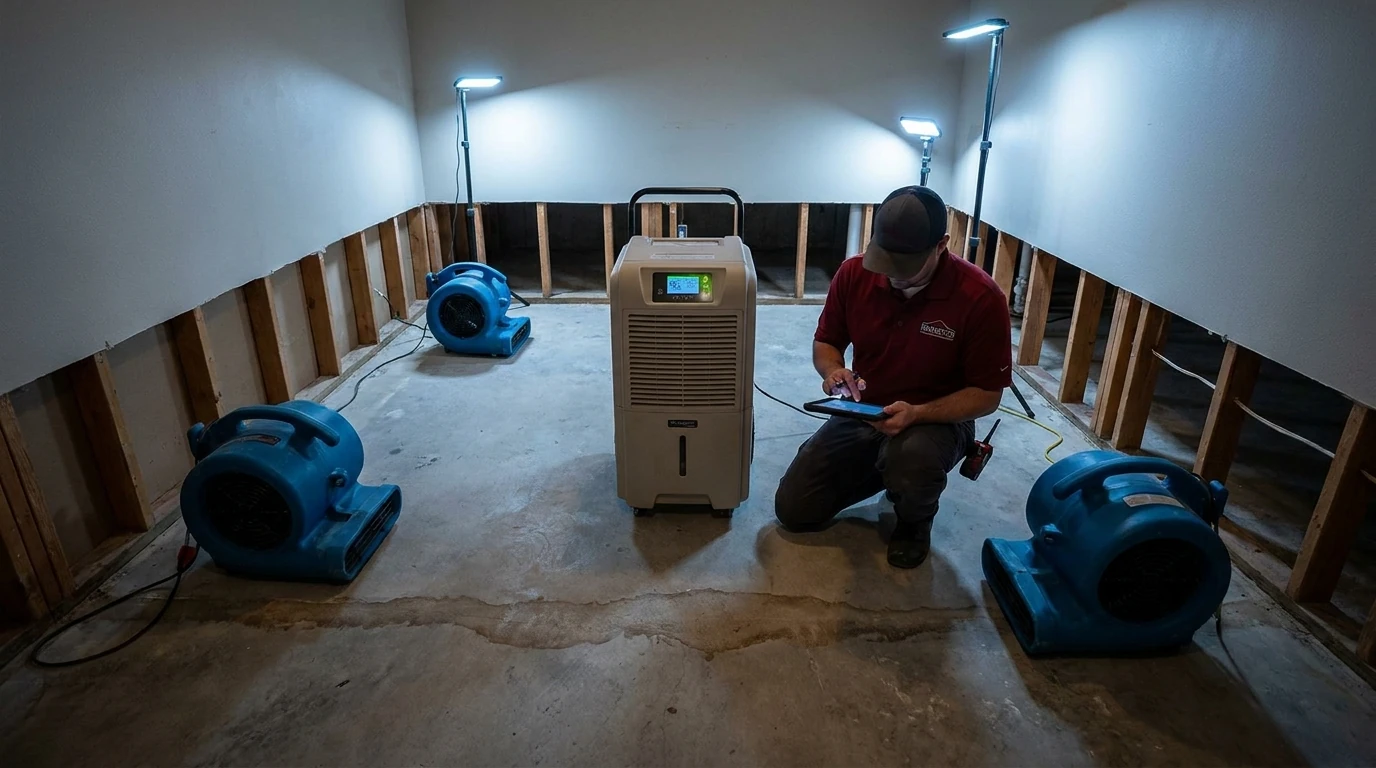 What does the water damage restoration process look like in a Bellevue home: best water damage restoration company in Bellevue, WA